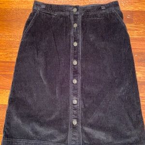 Gap corduroy midi skirt